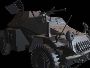 sdkfz 222 track tanks 3Dプリントモデル