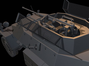 sdkfz 222 track tanks 3Dプリントモデル
