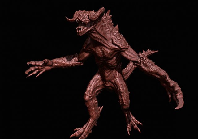 deathclaw fallout demon Modelo de Impress o 3D in Brinquedos 3DExport