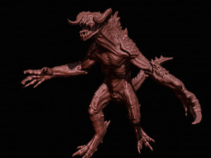 deathclaw fallout demon Model do druku 3D