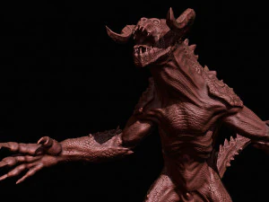 죽음의 발톱 낙진 악마 3D 프린트 모델