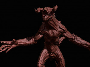 deathclaw fallout demon Model do druku 3D