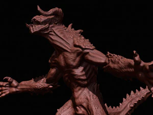 죽음의 발톱 낙진 악마 3D 프린트 모델