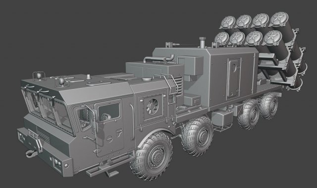 maz bastion truck 3D Print Model .c4d .max .obj .3ds .fbx .stl .blend 