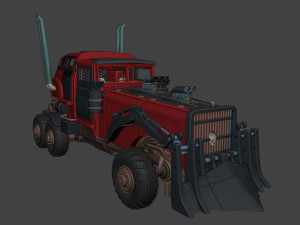 tatra t815 the war rig mad max truck Modèles 3D en vedette