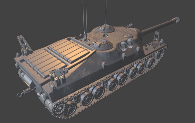 t28 tanks 3D 打印模型 .c4d .max .obj .3ds .fbx .stl .blend 