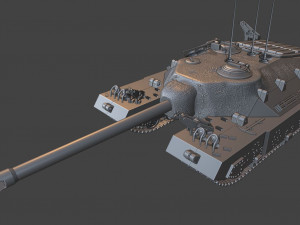 t95 tanks 105 mm motor carriage 3D Print Model