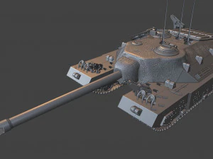 t95 탱크 105mm 모터 캐리지 3D 프린트 모델