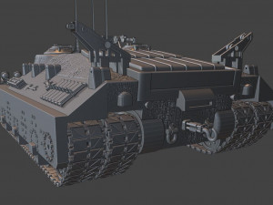 t95 tanks 105 mm motor carriage Model Cetak 3D