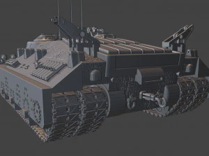 t95 tanks 105 mm motor carriage 3D Print Model