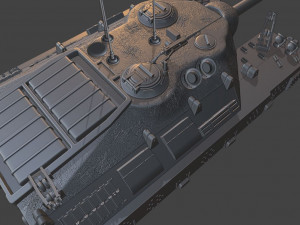 t95 tanks 105 mm motor carriage Model Cetak 3D