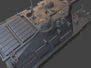 t95 tanks 105 mm motor carriage 3D Print Model