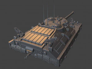 t95 tanks 105 mm motor carriage 3D Print Model