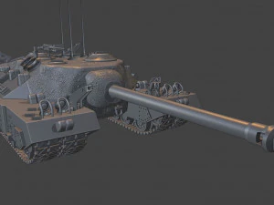 t95 tanks 105 mm motor carriage 3D Print Model