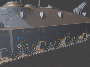 t95 tanks 105 mm motor carriage Model Cetak 3D