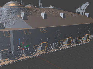 t95 tanks 105 mm motor carriage 3D Print Model