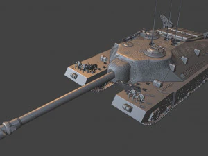 t95 tanks 105 mm motor carriage 3D Print Model
