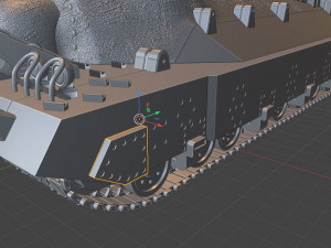 t95 tanks 105 mm motor carriage Model Cetak 3D