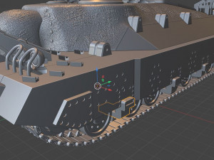 t95 tanks 105 mm motor carriage Model Cetak 3D