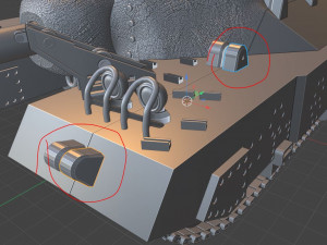 t95 tanks 105 mm motor carriage Model Cetak 3D