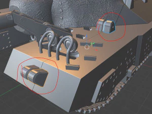 t95 tanks 105 mm motor carriage 3D Print Model