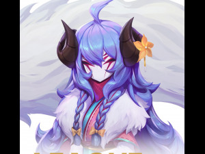 kindred new skins spirit blossom mask 3D Print Model