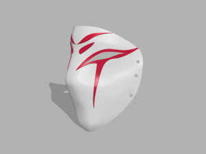 kindred new skins spirit blossom mask 3D Baskı Modeli
