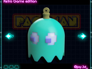 christmas tree decoration retro game edition Modelo de impresión 3D