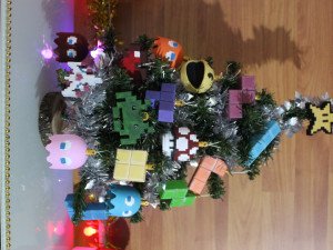 christmas tree decoration retro game edition Modelo de impresión 3D