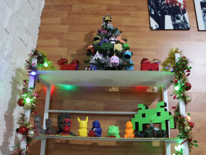 christmas tree decoration retro game edition Modelo de impresión 3D