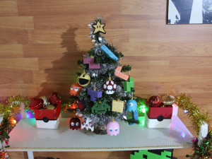 christmas tree decoration retro game edition Modelo de impresión 3D