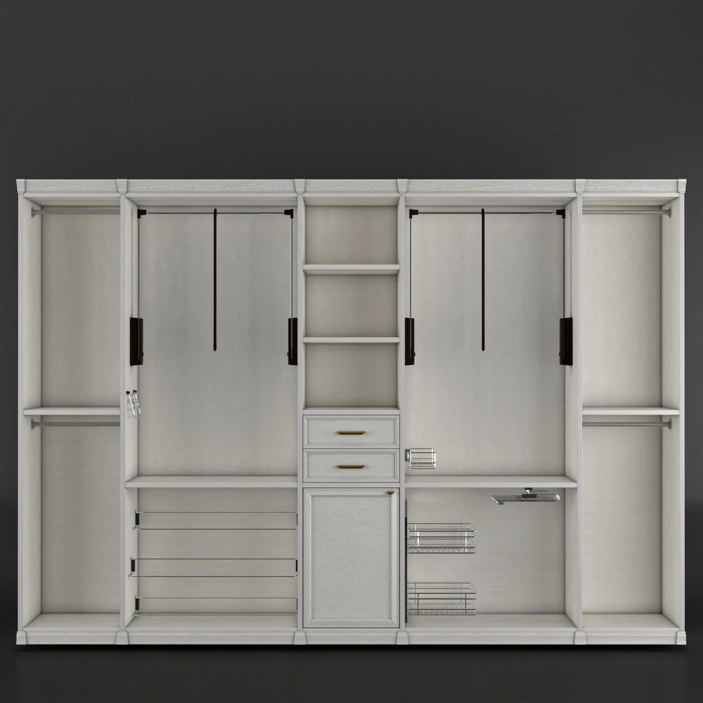 dressing doors 3D Model .c4d .max .obj .3ds .fbx .stl .blend 