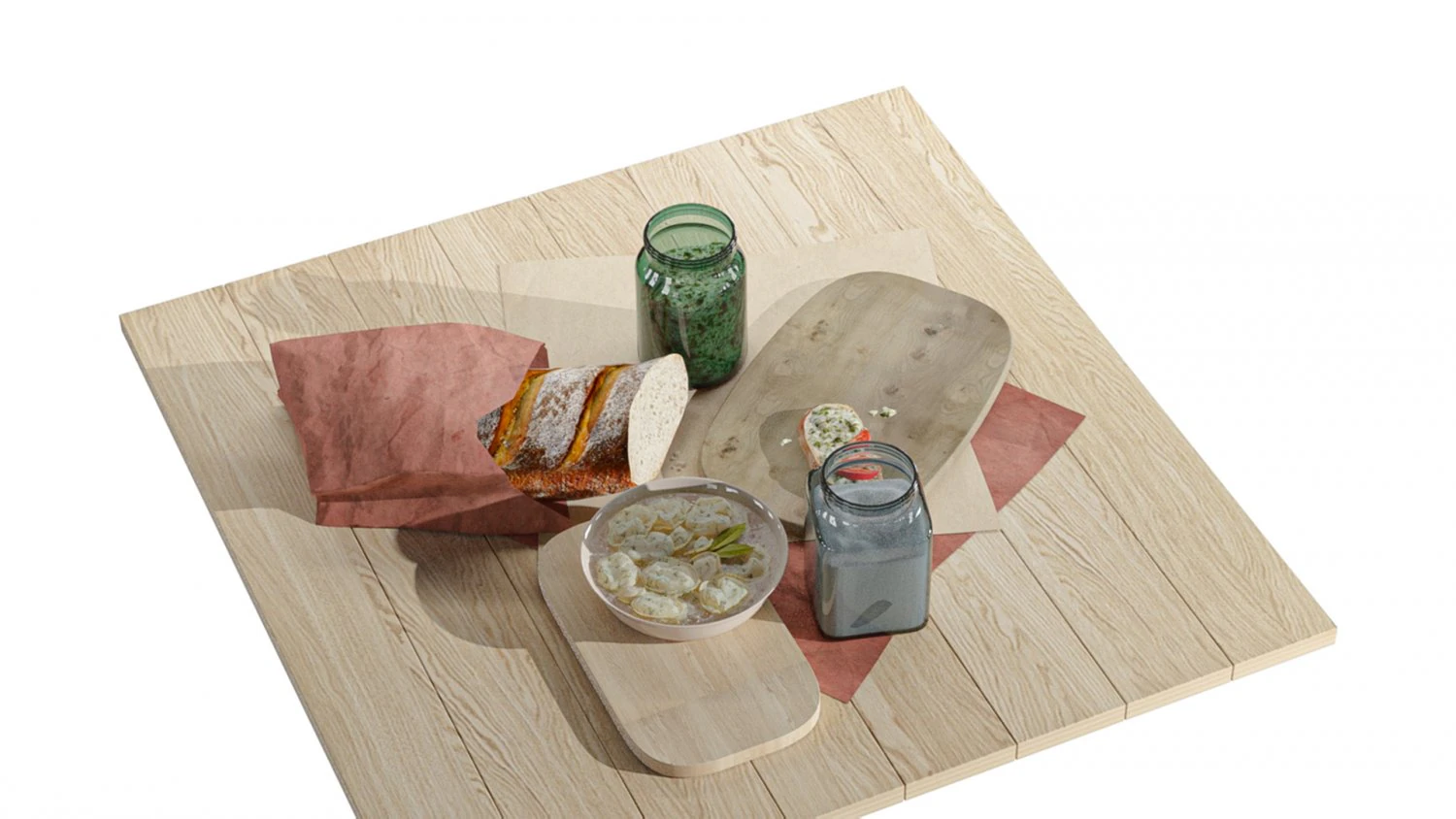 Sandwiches 3D Modell .c4d .max .obj .3ds .fbx .stl .blend 
