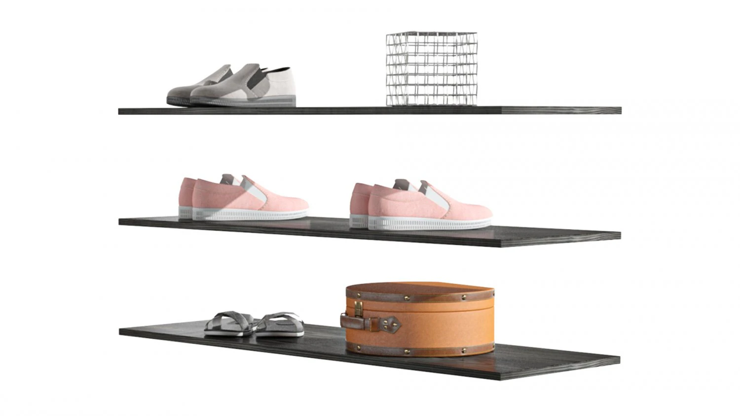 Melamine Reach In Closet 3D Model .c4d .max .obj .3ds .fbx .stl .blend 