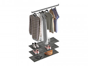 Melamine Reach In Closet 3D 모델