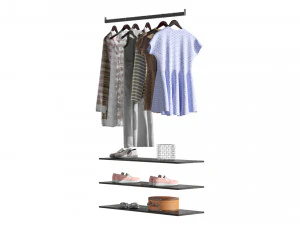 Melamine Reach In Closet 3D Model