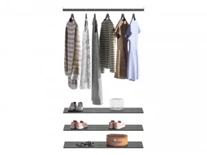 Melamine Reach In Closet 3D Model
