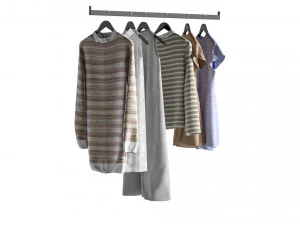 Melamine Reach In Closet 3D Model