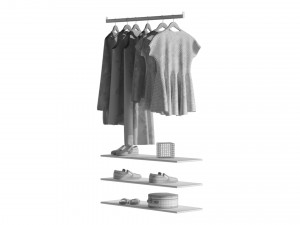 Melamine Reach In Closet 3D 모델