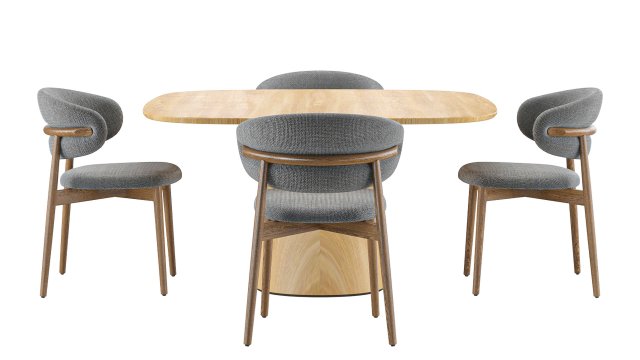 Oleandro Chair By Calligaris 3Dモデル .c4d .max .obj .3ds .fbx .stl .blend 