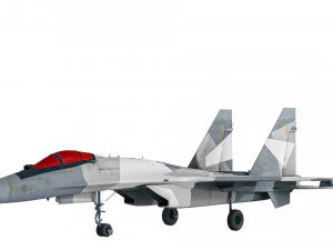 Sukhoi Su-35 3D Model