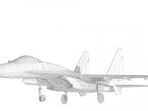 Sukhoi Su-35 3D Model