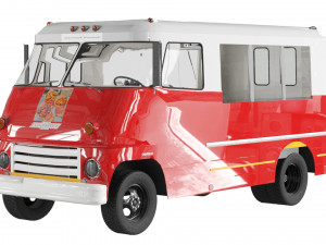 Food Truck Chevrolet 3D Model