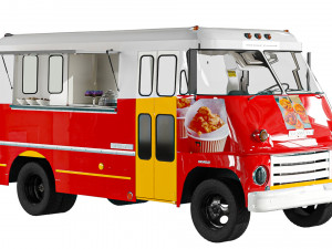 Food Truck Chevrolet 3D Model
