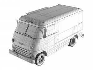 Food Truck Chevrolet 3D Model