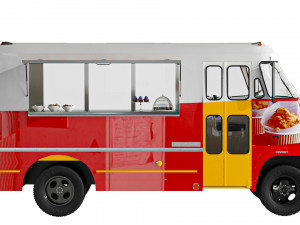 Food Truck Chevrolet 3D Model