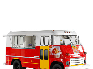 Food Truck Chevrolet 3D Model