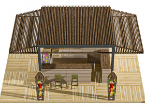 Beachbar 3D Model