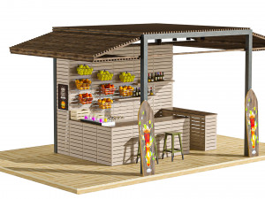 Beachbar 3D Model