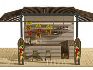 Beachbar 3D Model